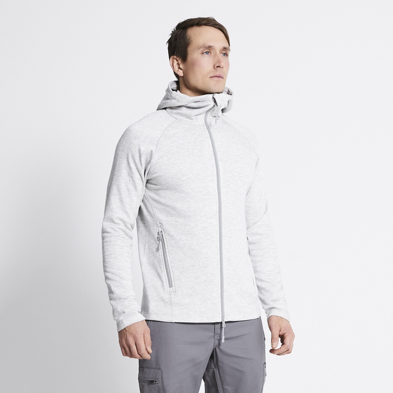 Functional hoodie "Vasared" Light greymelange